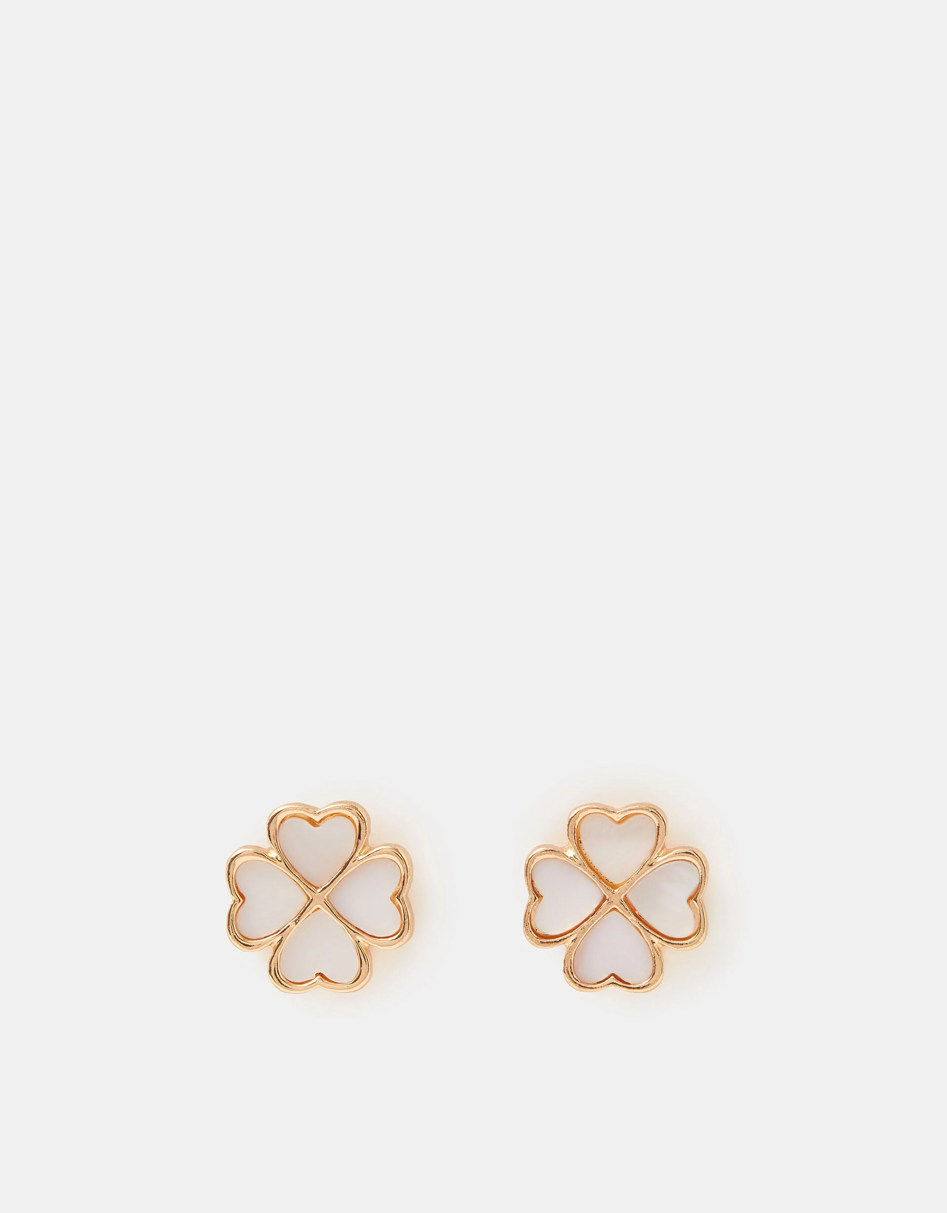 Lucky Clover stud earrings by Accessorize UK - Image 2