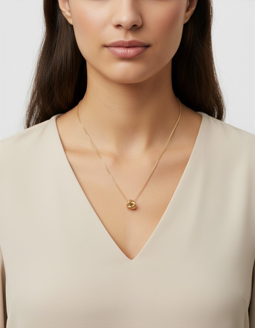 Knot Pendant necklace by Accessorize - Image 3