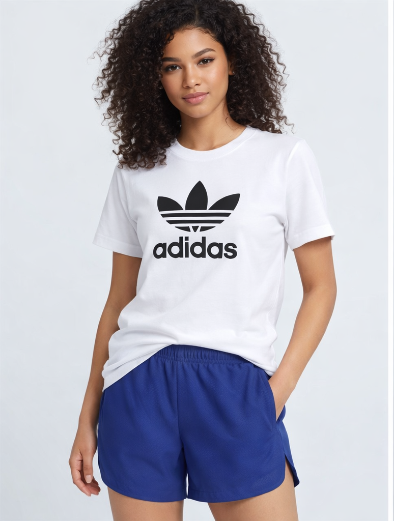 Adidas Women's- 3 Stripes studio woven Short - Image 3