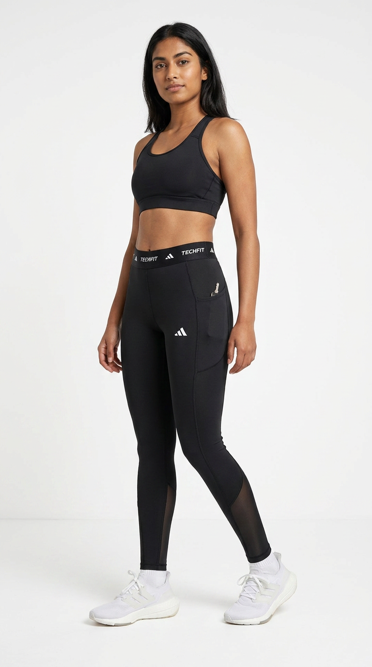 Adidas - TECHFIT Stash pocket Full-Length Leggings - Image 4