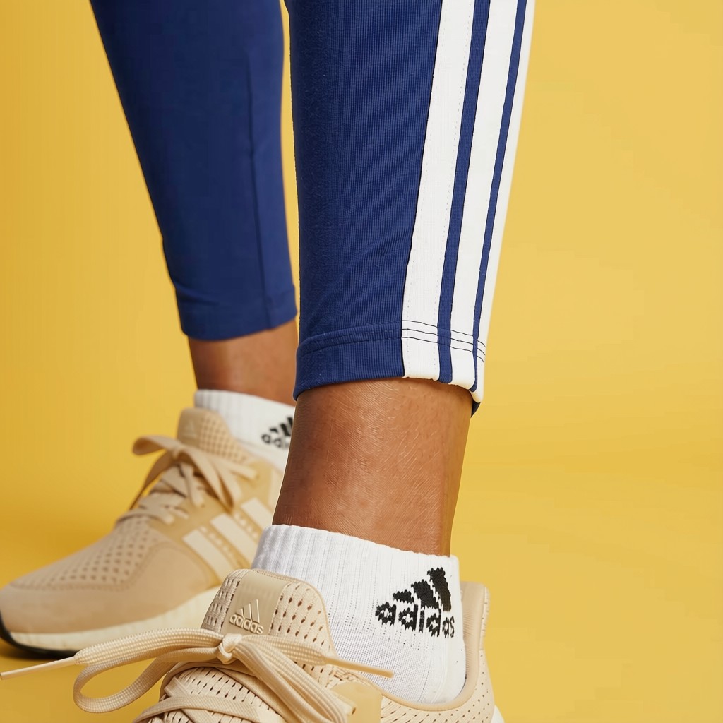 ADIDAS - ESSENTIALS 3-STRIPES COTTON LEGGINGS - Image 6